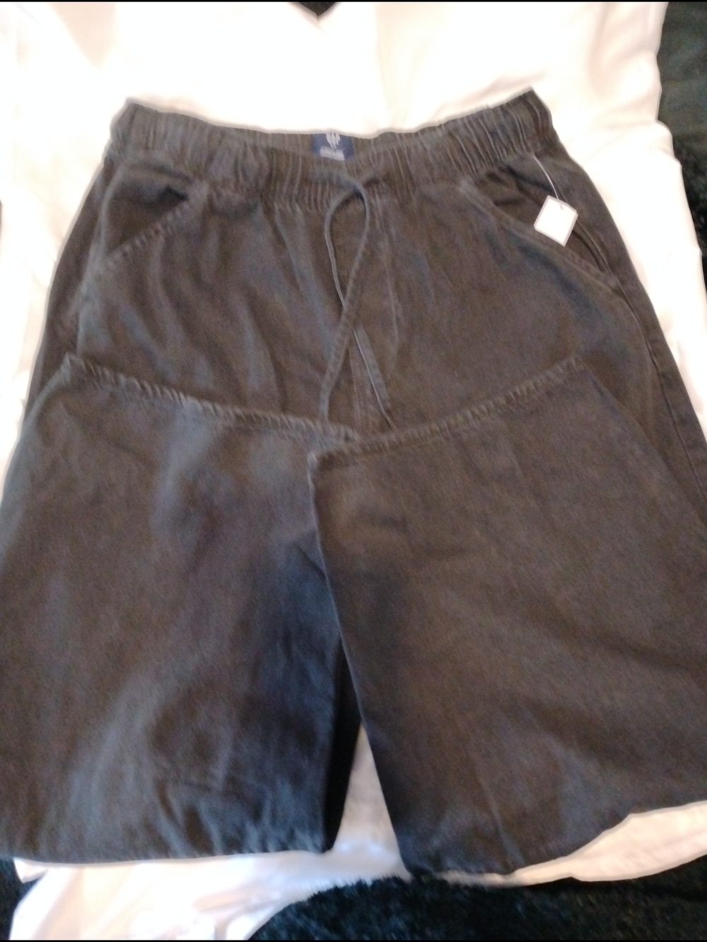 Women's Wide Leg Washed Black Pants